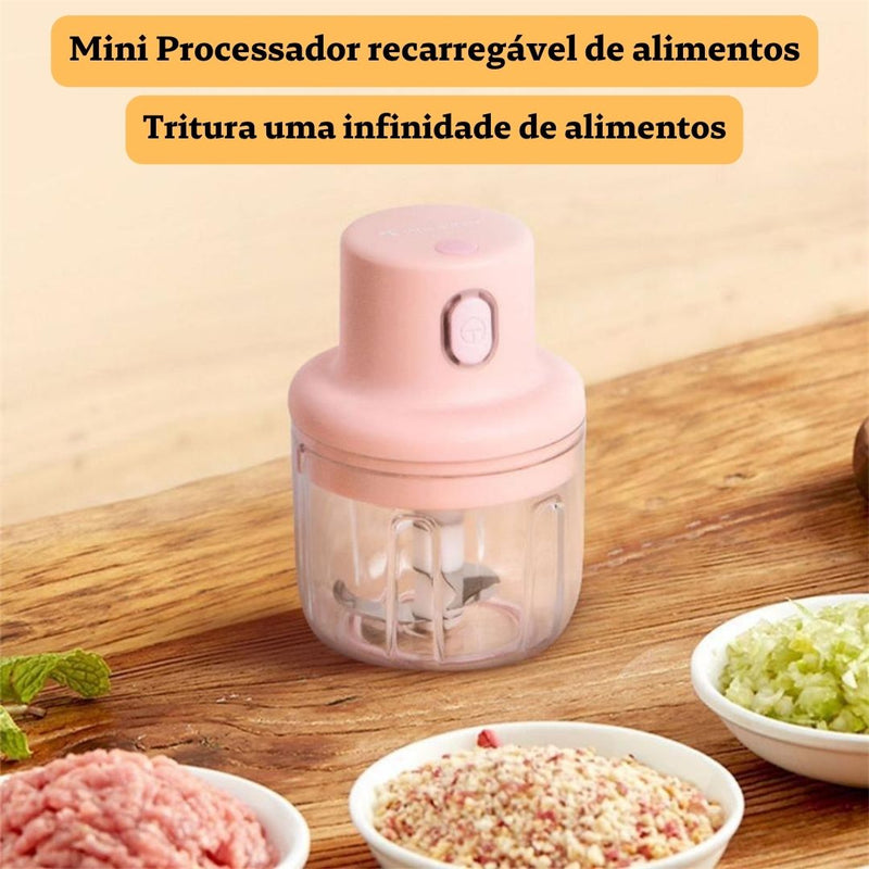 Mini Processador Recarregável de Alimentos (UD24)